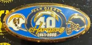 Prendedor de coleccionista del 40 aniversario del logotipo de los cargadores de San Diego - Imagen 1 de 1