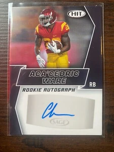 A75,113 - 2019 SAGE HIT Autographs Black #A57 Aca'cedric Ware - Picture 1 of 1