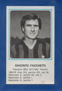 FIGUR FUSSBALLSPIELER PANINI 1978/79 N.389 FACCHETTI EX SPIELER REC / ENTFERNT - Bild 1 von 1