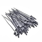 Car Push Mount Zip Ties Nylon Tie Wraps Clip Pipe Cable Fasteners Bundle Parts