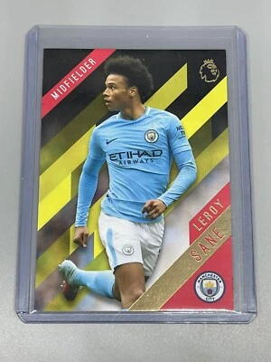 Leroy Sane 2017-18 Topps Premier League Gold Yellow #78 Manchester City 🇩🇪 - Image 1 of 2