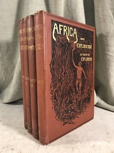 Afrika & seine Erforschung, wie von seinen Entdeckern erzählt antike Geschichte Reisebuch - Bild 1 von 7