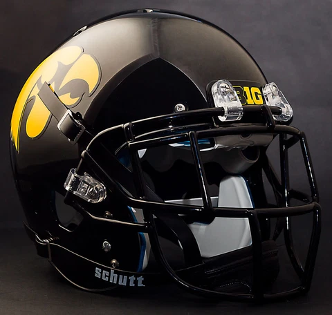 IOWA HAWKEYES NCAA Schutt XP Full Size GAMEDAY Replica Football Helmet Cover