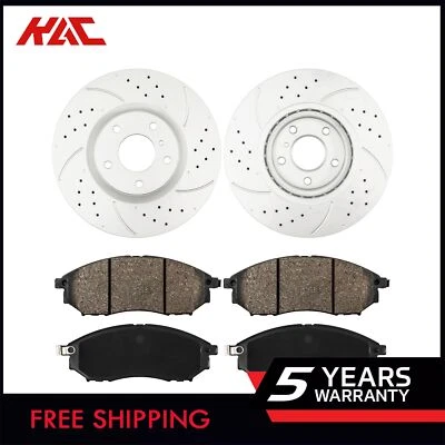 31375 888 Front Disc Rotors + Brake Pads for Nissan Murano 2013-2014 - Image 1 of 4