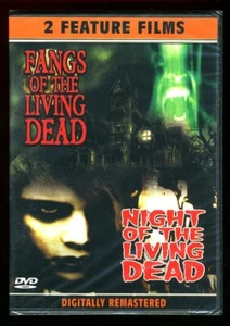 FANGS OF THE LIVING DEAD / NIGHT OF THE LIVING DEAD DVD Halloween Double Feature - Imagen 1 de 2