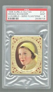 1936 AURELIA SULTAN FILM STARS  #141  MAGDA SCHNEIDER  PSA 9 MINT  HIGHEST POP 2