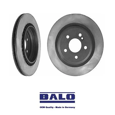 2 X Rear Brake Disc Rotor 2001-02 Mercedes CL55 S55 AMG CL600 S600 German Balo - Image 1 of 4