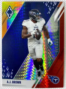 2021 Panini Phoenix Football A.J. Brown Fire Burst Card #100 SP Tennessee Titans - Picture 1 of 2