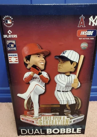 FOCO Shohei Ohtani & Babe Ruth Bobblehead "Once Upon A Generation" Bobblehead Cover