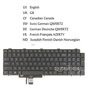 Keyboard for Dell Precision 3560 3561 3570 3571 3580 3581 7670 7770 7680 Backlit - Picture 1 of 14