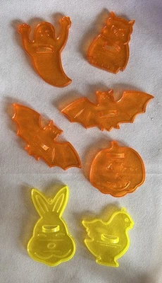 Juego De 7 Cortadores De Galletas De Colección Halloween Pascua Plástico ¡Bonito! Murciélagos de Hong Kong Foto 1 de 4