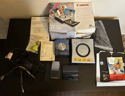 CANON CARD PHOTO PRINTER CP-100 MODEL CD1004 With Box & Extras - Image 1 of 4