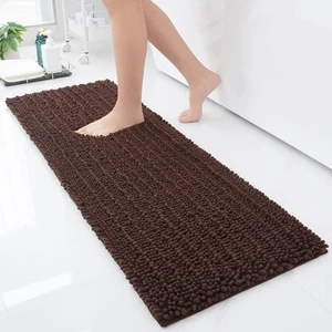 Bathroom Rug Mat Extra Soft Thick Absorbent Shaggy Bath Rugs Non Slip Machine Wa - Picture 1 of 8