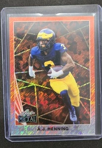 AJ Henning Orange Shimmer /10 - 2024 Leaf Collective Metal - Picture 1 of 2