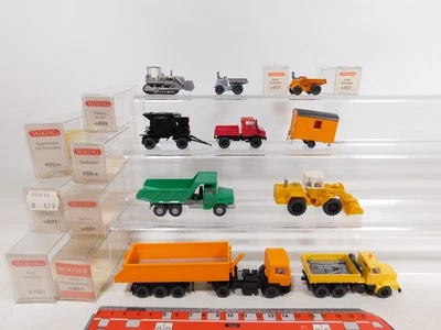 9x Wiking H0 1:87 modelli 651 pala gommata, 671 ribaltabili ecc sg/NUOVO + IMBALLO ORIGINALE #DG73-0,5 - Immagine 1 di 4