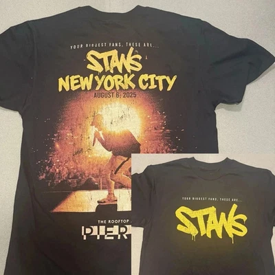REIMPRESIÓN - CAMISETA ESTRENO PELÍCULA EMINEM STANS DELGADA SOMBREADA RARA 2025 TEE Foto 1 de 4