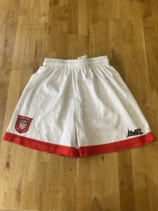 RARE Vintage Sunderland Avec 1996/97 White Away Shorts Age 9/10 28 INCH WAIST - Picture 1 of 9