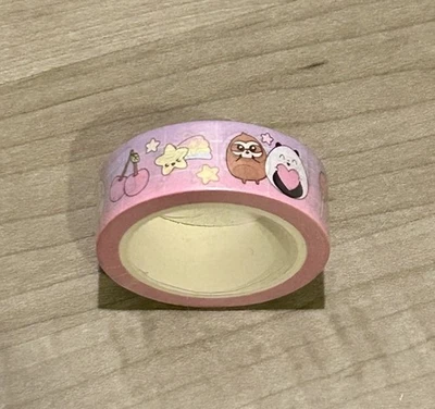 Новый Sweet Kawaii дизайн мечта розовый и фиолетовый васи ленты рулон 15 мм - Изображение 1 из 3