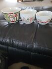 Crate And Barrel Holiday Snack Bowls Set Of 3