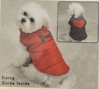 Puppy Love Reversible Vest Leash Hole by East Side Pick Your Dogs Size - Image 1 of 4