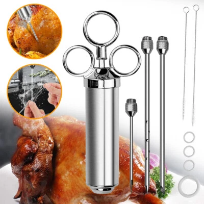Edelstahl Fleischspritze, Marinierspritze, BBQ Bratenspritze 60ml Gewürzspritze - Bild 1 von 4