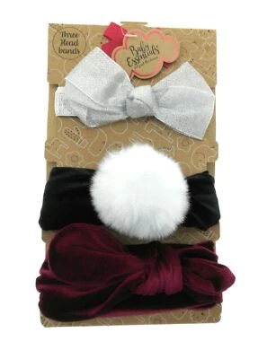 Baby Essentials 3 Pack Infant Headbands 0 - 24 Months - Image 1 of 4