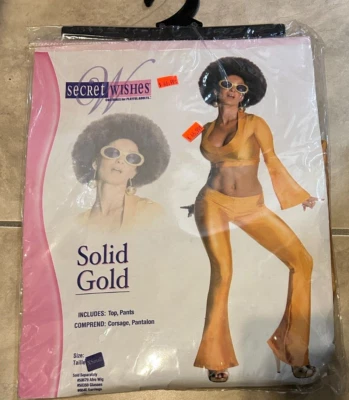 Secret Wishes Disco 70's Solid Gold Dancer Costume Womens XS Small Adult NEW - Image 1 of 2