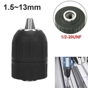 2mm-13mm 1/2" 20UNF Selbstsicherndes Bohrfutter Handfest Bohrfutter Schraubenschlüssel Schlagschrauber - Bild 1 von 10