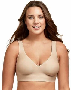 Hanes Bra Wirefree Wide SmoothTec Band  ComfortFlex Fit Unlined cups Lightweight - Picture 1 of 42