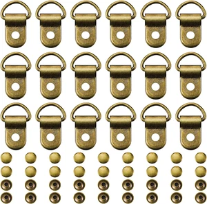 300 Pieces Bronze Shoe Boot Laces Hooks Eyelet Repair Kit Metal Boot Laces Buckl - Picture 1 of 12