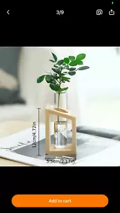 Hydroponic Wooden Plant Stand, Wooden Flower Arrangement - Picture 1 of 3