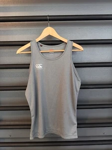 Canterbury of New Zealand Rugby CCC vapodri Singlet Tank Top Large L Grey - Picture 1 of 2
