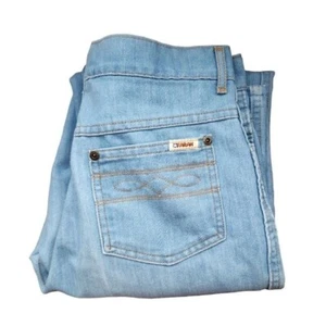 FARAH x VINTAGE 70's light wash high rise straight leg jeans - Picture 1 of 8
