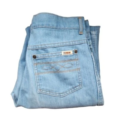 Vaqueros FARAH x VINTAGE AÑOS 70 lavado claro tiro alto pierna recta Foto 1 de 4