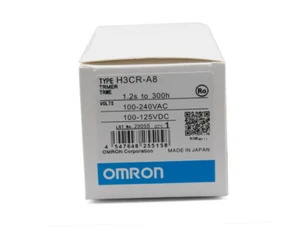 NEW IN BOX OMRON Timer H3CR-A8 H3CRA8 100-240VAC / 100-125VDC - Picture 1 of 5