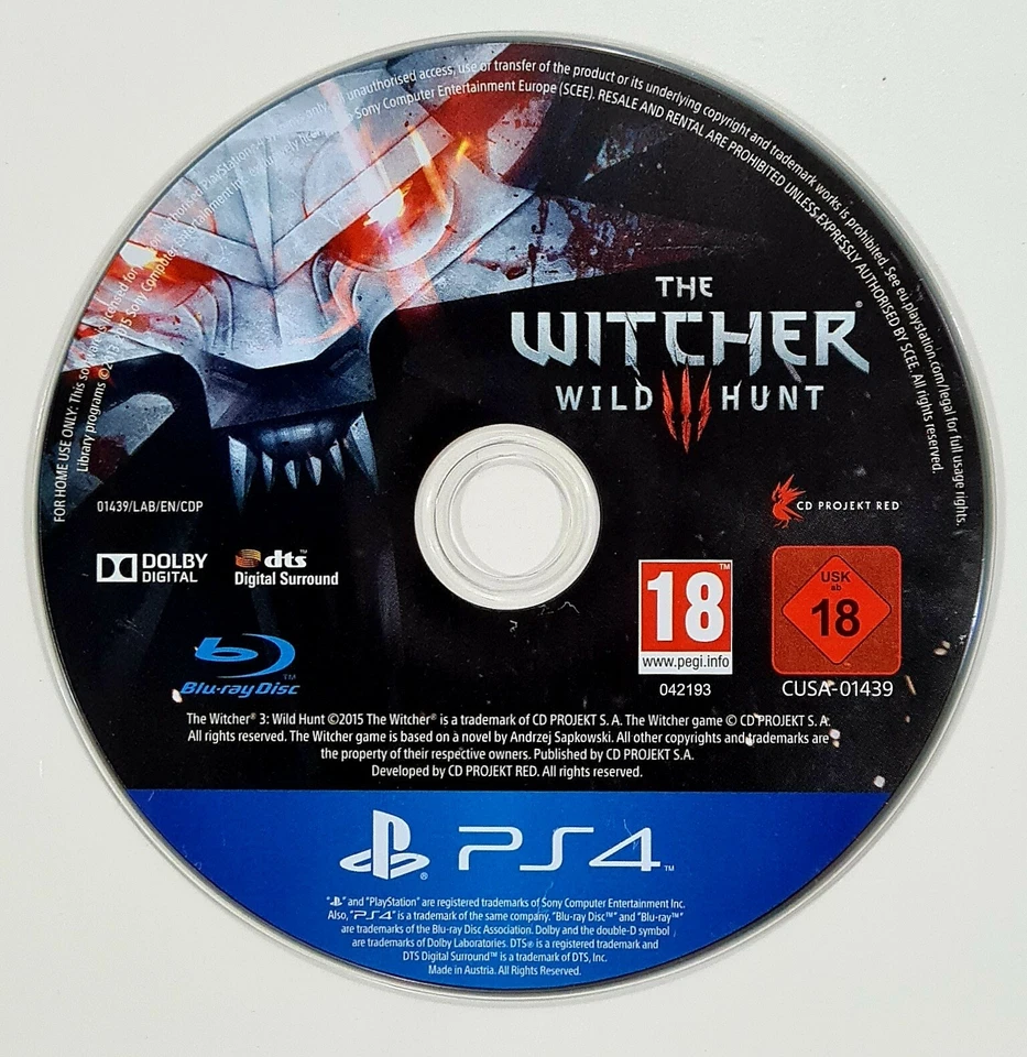 SONY PlayStation 4 Spiel THE WITCHER III - WILD HUNT dt. Open World Fantasy RPG - Bild 1 von 1