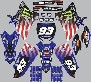 Graphic Kit for 2015-2020 Yamaha YZ125 YZ250 Decals American Stickers - Picture 1 of 1