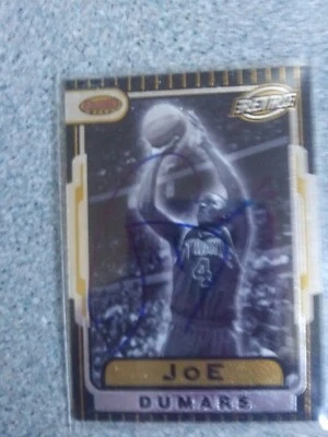 Joe Dumars Signed In Person 1997 Bowman Best Retro Pistons Card - Image 1 of 3