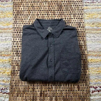 J. CREW Garment Dyed Button Down Work Shirt Jacket Grey Men’s Size Large L - Image 1 of 4