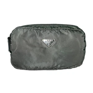 Prada Tessuto Nylon Cosmetic Pouch Gray - Picture 1 of 15