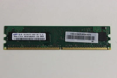LENOVO 41A1296 1GB 240 PIN 1RX8 PC2-5300U DIMM MEMORY SAMSUNG M378T2863RZS-CE6 - Image 1 of 2