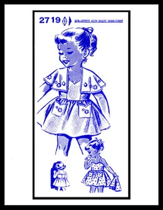VESTIDO SOLTERO FROCK & CAPA Orden por correo # 2719 Patrón Niño pequeño ~2/3/4~ - Imagen 1 de 4