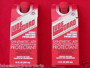 (2) 10oz BOTTLES OF LUBEGARD TRANSMISSION ADDITIVE FLUID PROTECTANT RED ATF60902 - Picture 1 of 2