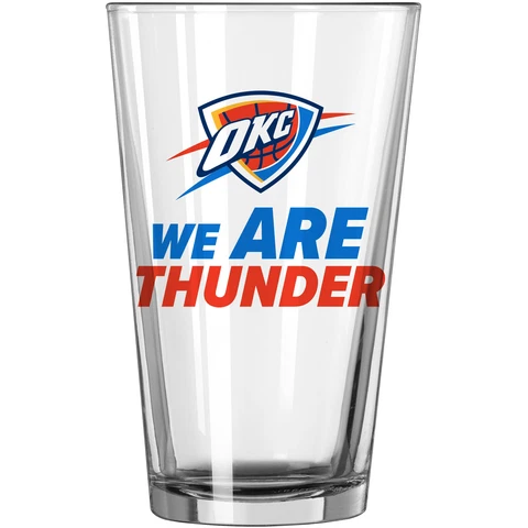 Oklahoma City Thunder 16oz. Team Slogan Pint Glass Cover