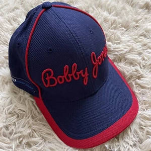 Bobby Jones New Era Tranquilo Golf Cap Hat Adult Medium - Large Blue W/Red Trim - Picture 1 of 6