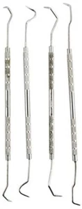 4 pc Double Endedd Dental Pick Set Probe Wax Carver Set, 7" Long #DD310 - Picture 1 of 3