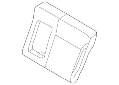 Conjunto de cubierta de asiento de conductor trasero original Ford Focus 2013-2014 DV6Z-5866601-AE Foto 1 de 2