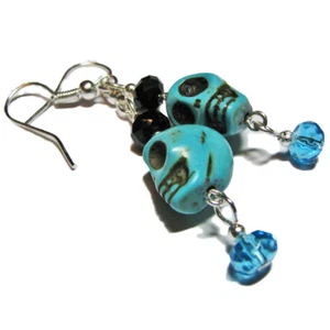 Pendientes de cuentas de calavera de Halloween de varios colores de SoniaMcD - Imagen 1 de 58