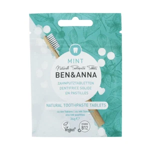💚 Ben & Anna Natural Mint without Flouride Toothpaste Tablets 36g