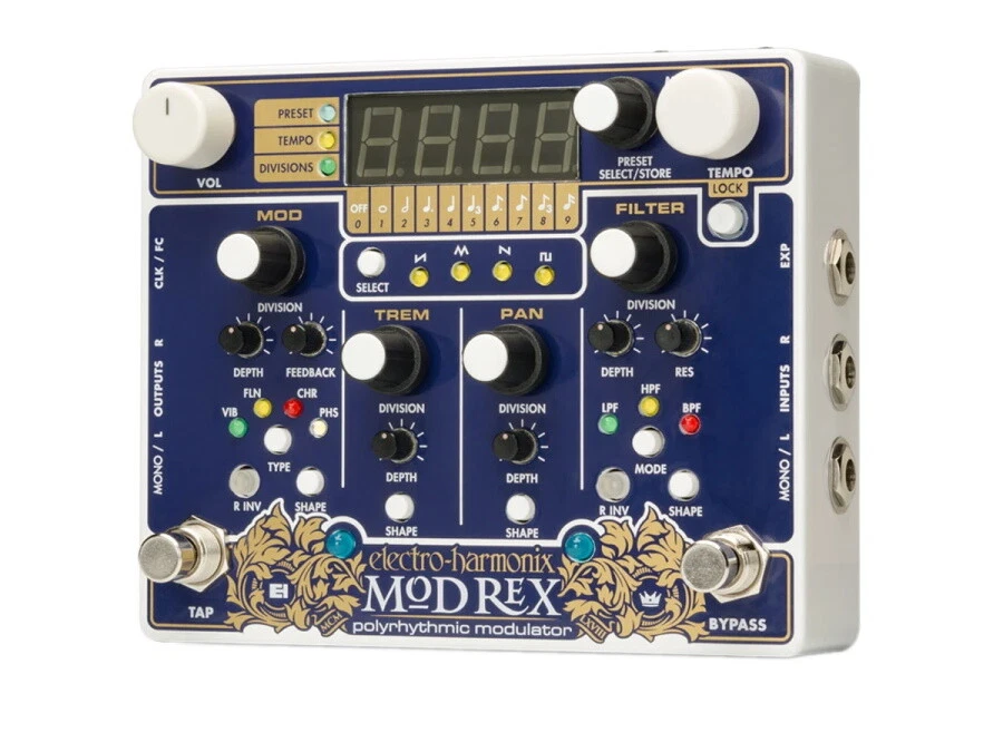 Electro Harmonix Mod Rex Polyrhythmic Modulator Pedal, New! - Image 1 of 1